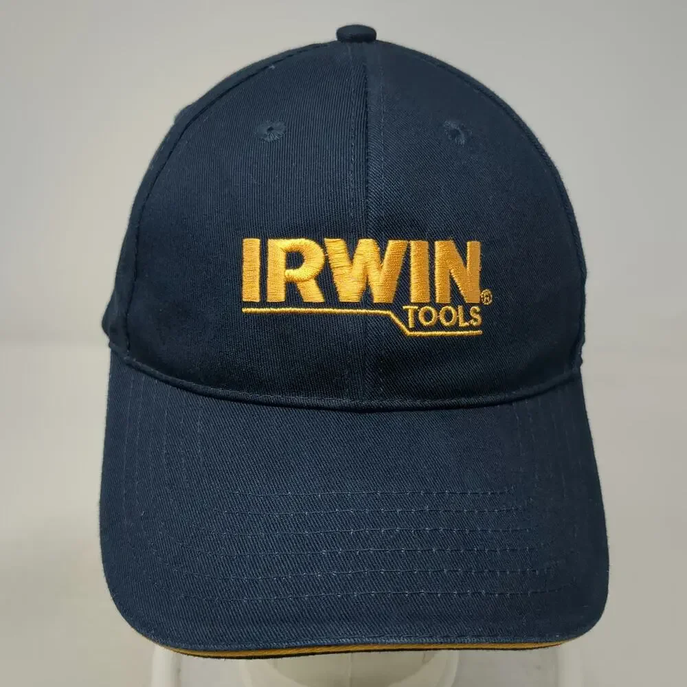 K-Products Irwin Tools Embroidered Baseball Cap Blue One Size Strapback Hat